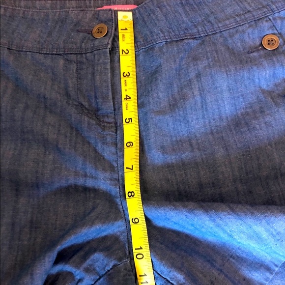 Isaac Mozrahi New York Cotton Mid Rise mid thigh Wide Leg Shorts size 10 - Picture 7 of 8